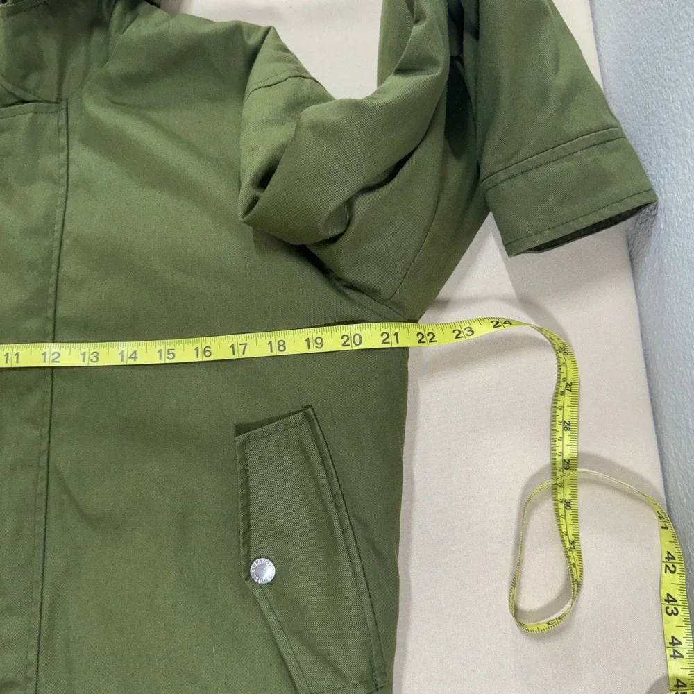 Straight To Hell Hunter Olive Green Fishtail Parka Jacket Men's XS Cotton Hooded